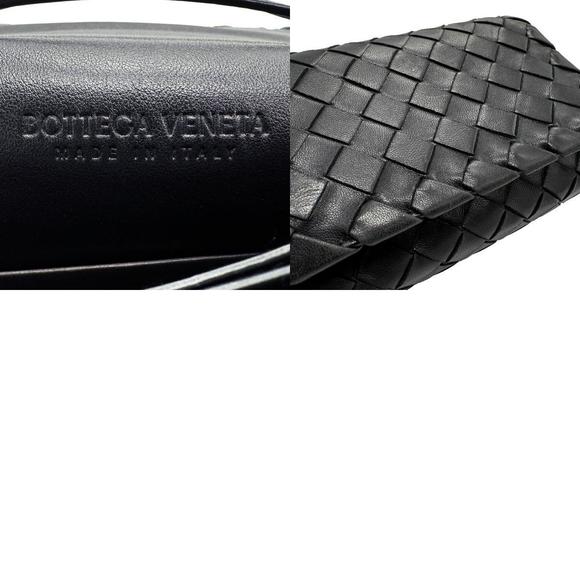 Bottega Veneta Intrecciato Leather Shoulder Bag Black - Picture 5 of 5